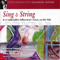 SING & STRING - 6 Liederzyklen R. Popp / G. Weber / P. Fricke